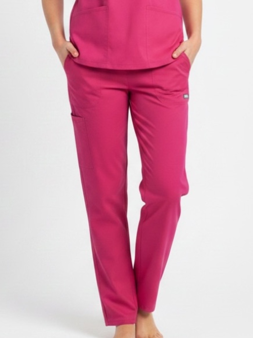 Sherly | pink cotton medical scrubs pants women’s size small